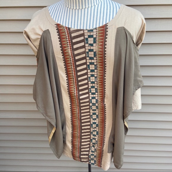 NWOT Angels Never Die boho tunic overlay blouse - Picture 4 of 8